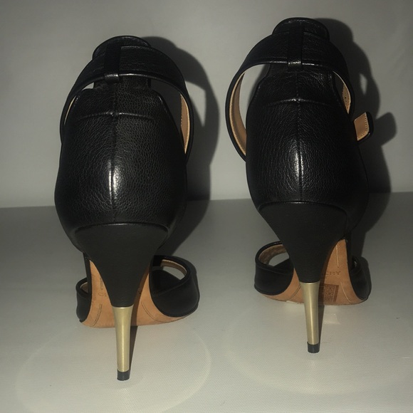 GIVENCHY Paris Black Leather Stiletto Size 37 - Picture 7 of 12